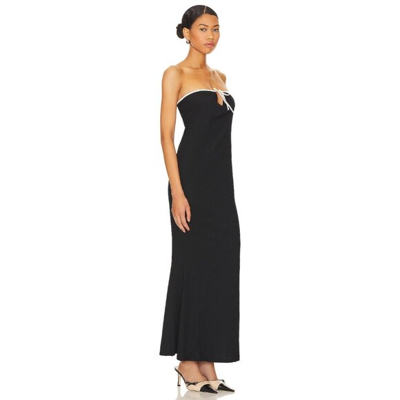 LIONESS Illuminating Maxi Dress in Onyx Black - Picture 2 of 3